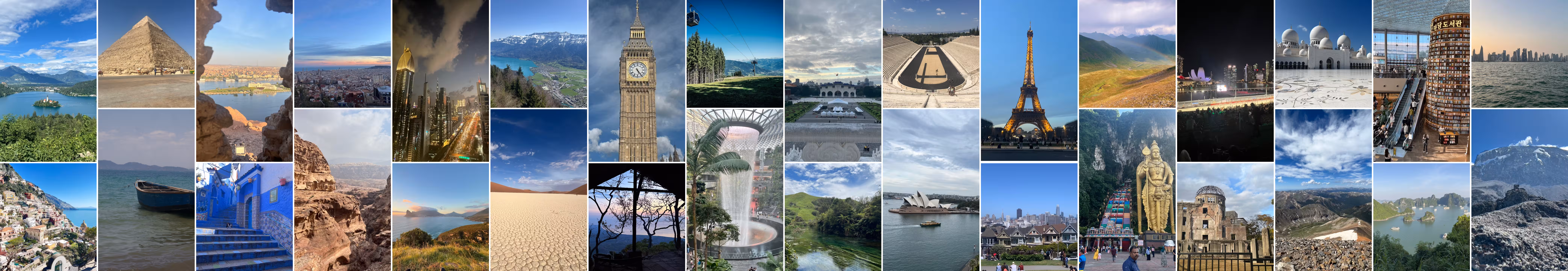 A collection of photos from all over the world